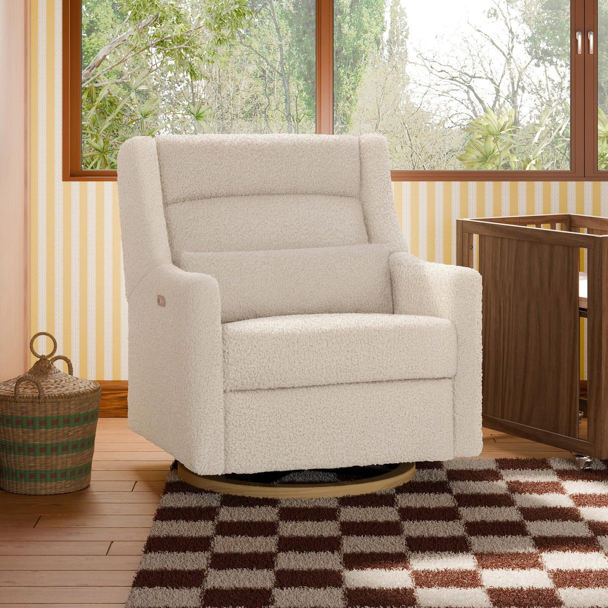 Babyletto Kiwi Plus Chair and a Half Power Recliner & Swivel Glider with Power Adjustable Headrest and USB Port