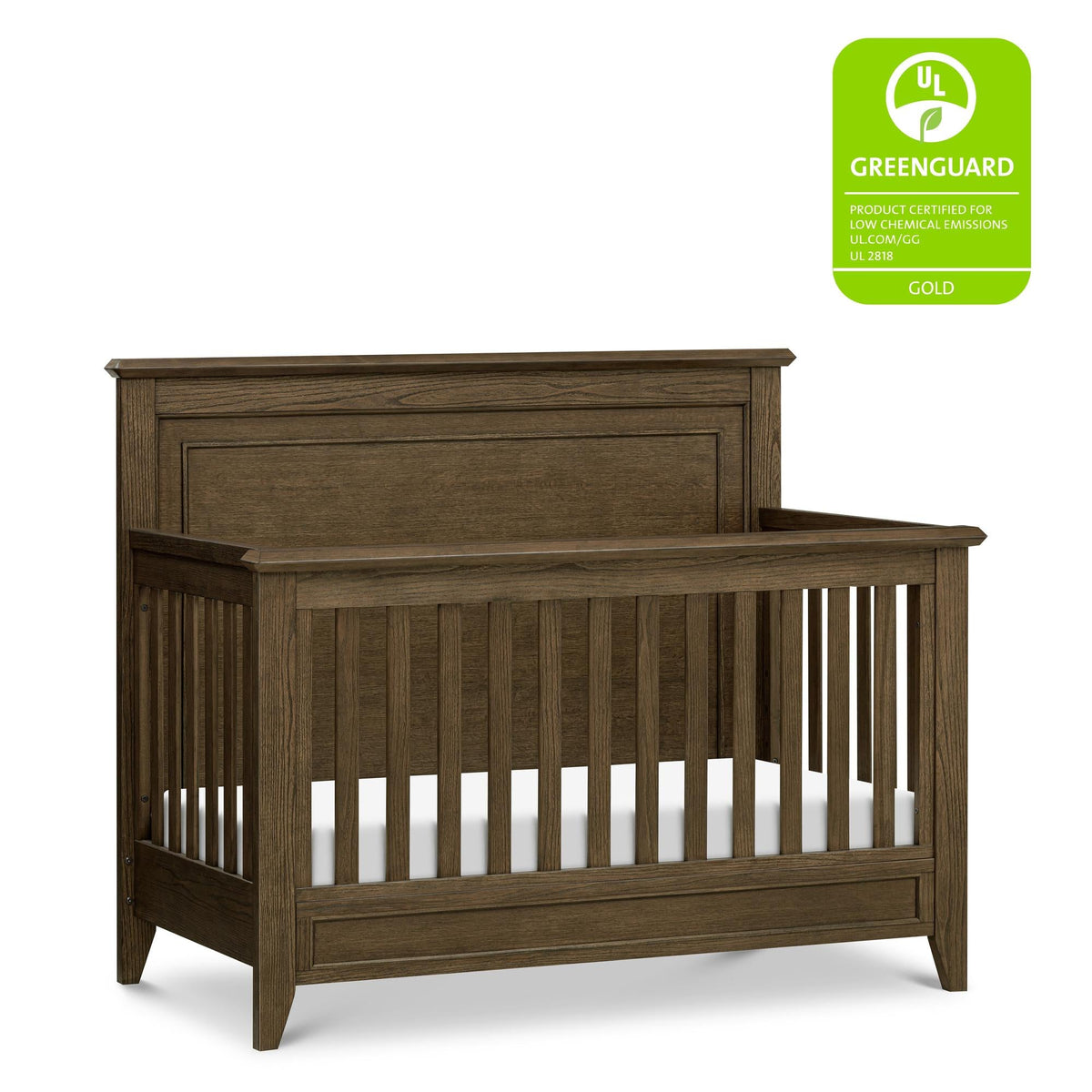 Monogram by Namesake Barrow Rustic 4-in-1 Convertible Flat Top Crib