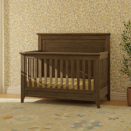 Monogram by Namesake Barrow Rustic 4-in-1 Convertible Flat Top Crib