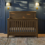Monogram by Namesake Barrow Rustic 4-in-1 Convertible Flat Top Crib