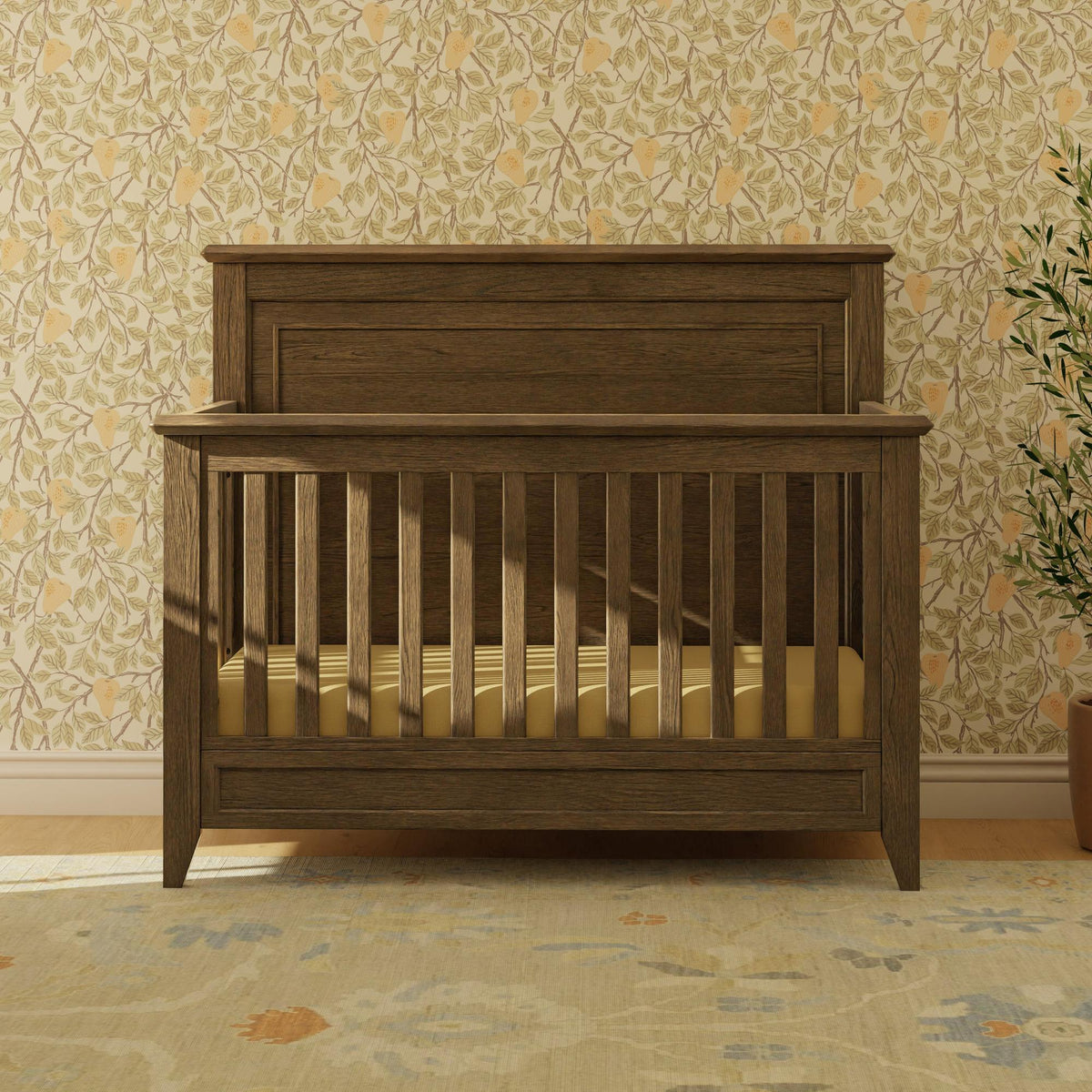 Monogram by Namesake Barrow Rustic 4-in-1 Convertible Flat Top Crib