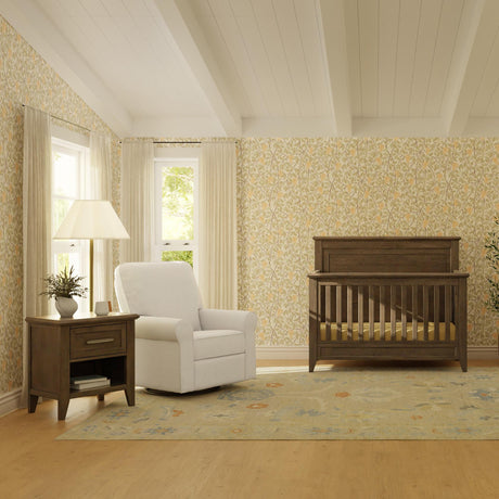 Monogram by Namesake Barrow Rustic 4-in-1 Convertible Flat Top Crib