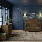 Monogram by Namesake Barrow Rustic 4-in-1 Convertible Flat Top Crib