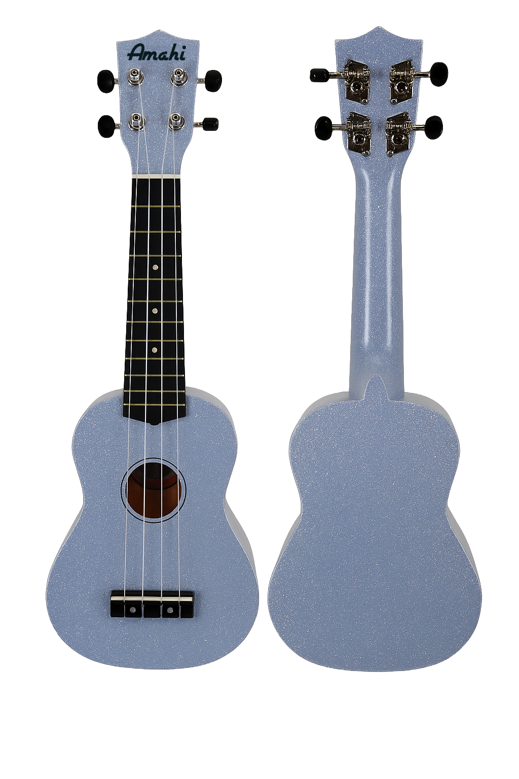 Ukulele w/ Moonbeam Blue Glitter