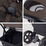 Silver Cross Nia Compact Stroller + Folding Bassinet Bundle