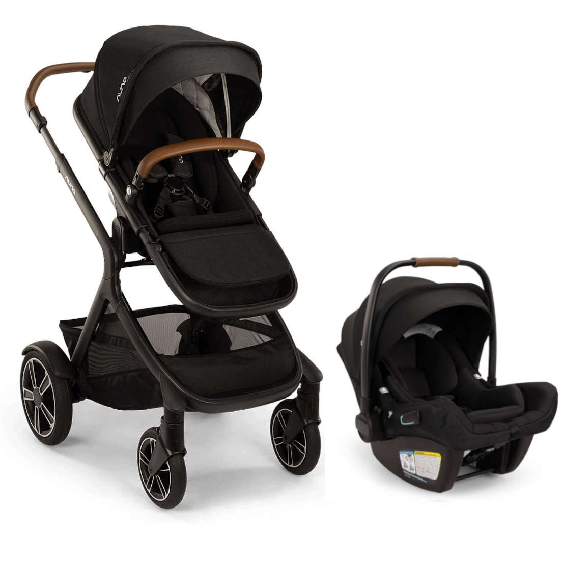 Nuna DEMI Next Stroller + PIPA Aire RX Infant Car Seat Travel System