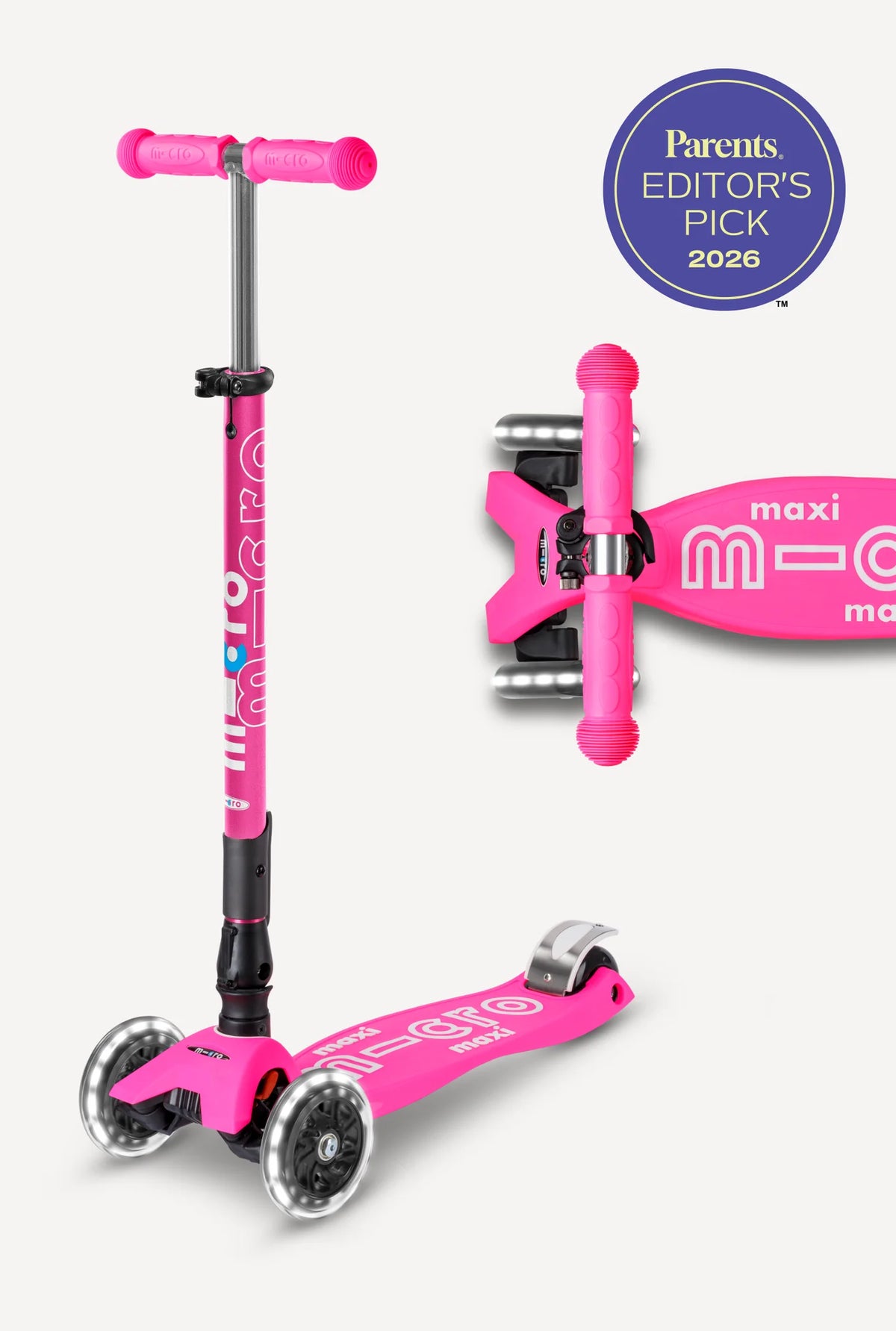 Micro Maxi Foldable LED Scooter