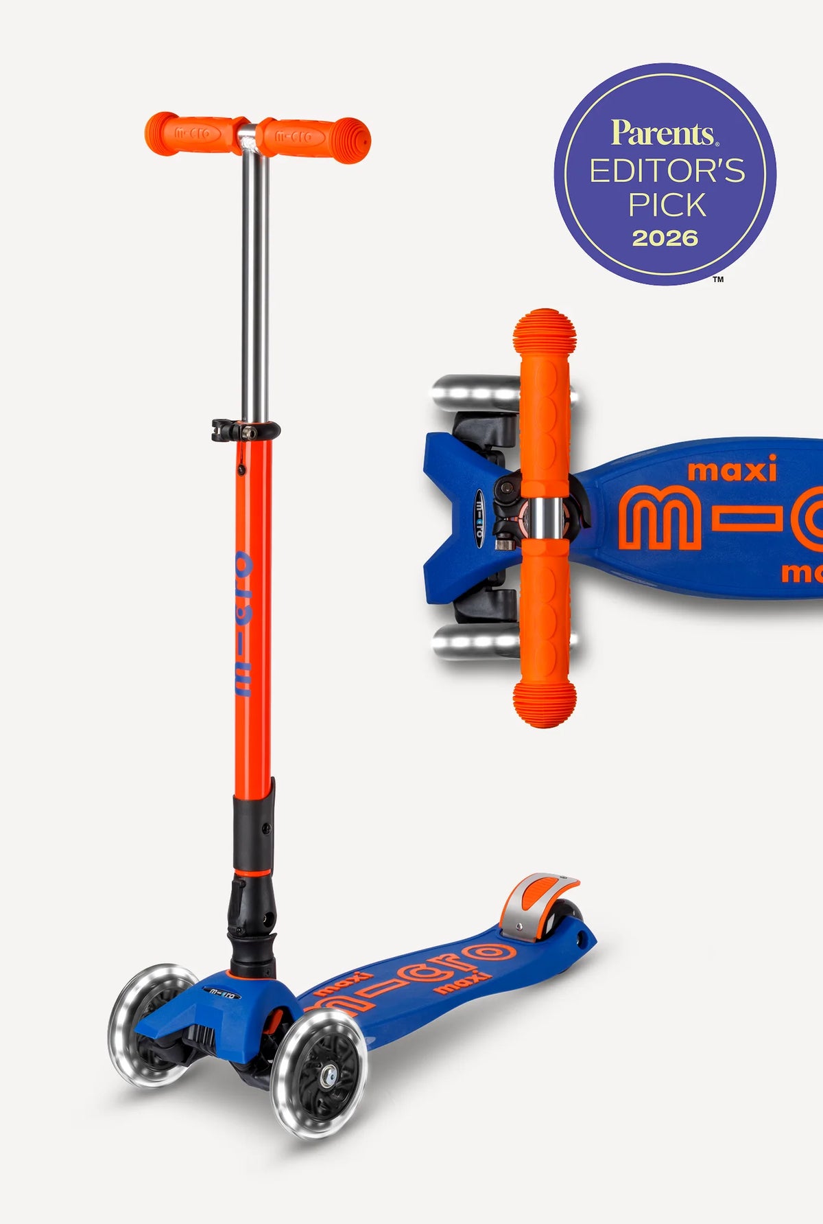 Micro Maxi Foldable LED Scooter