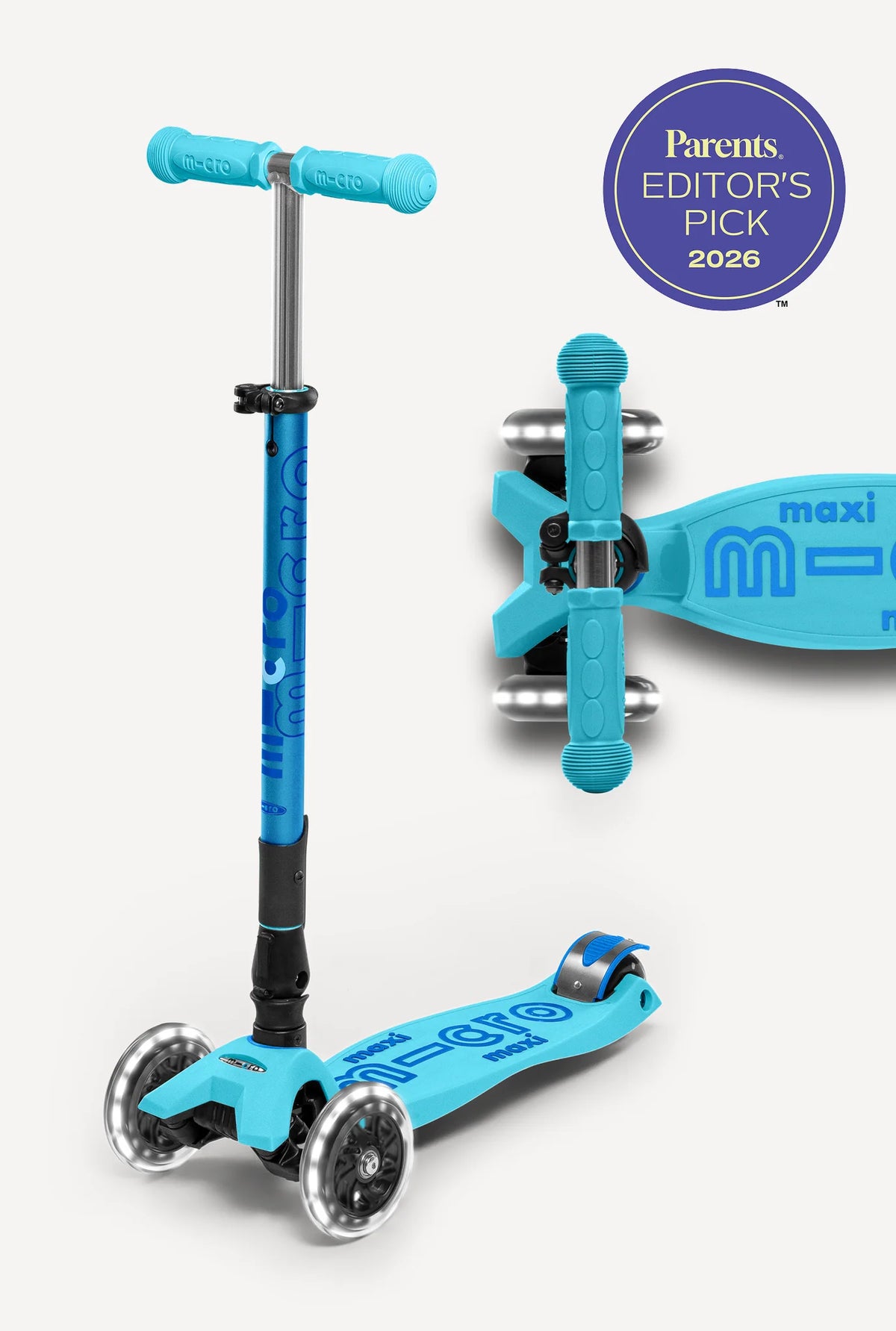 Micro Maxi Foldable LED Scooter