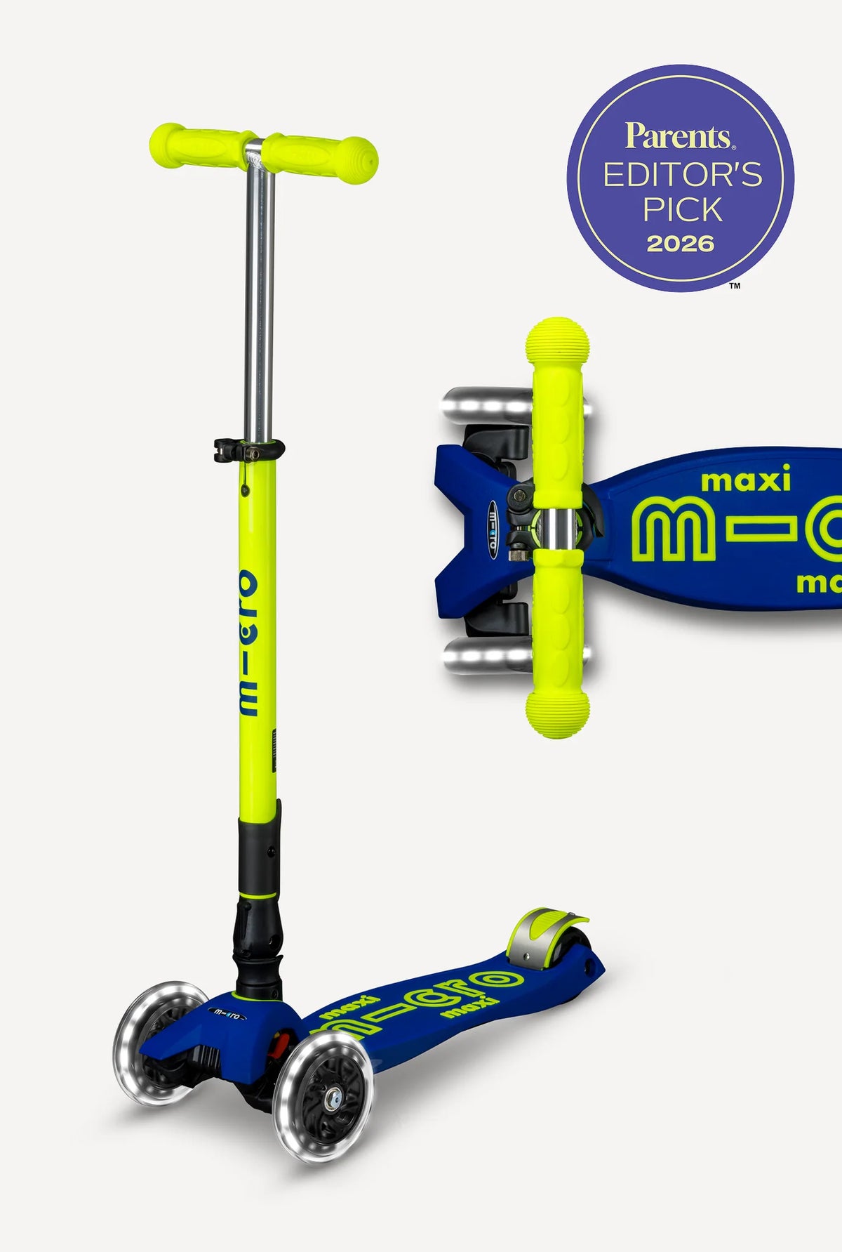 Micro Maxi Foldable LED Scooter