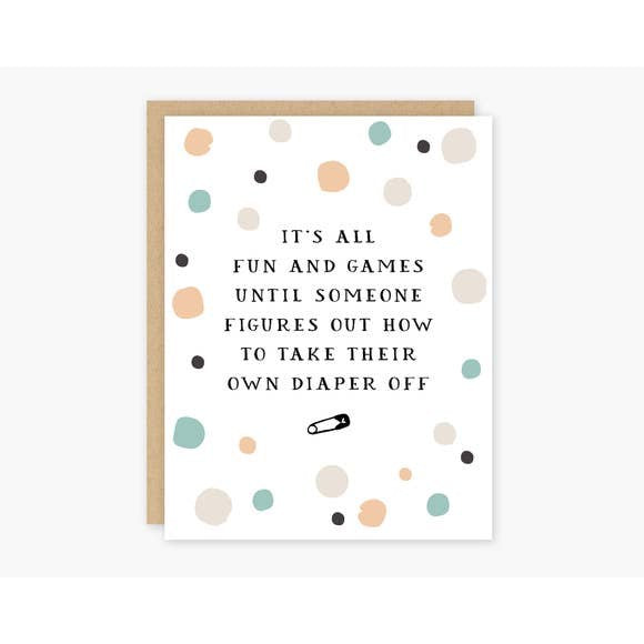 Fun and Games Baby Card