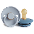 FRIGG Rope Natural Rubber Pacifier 2-Pack 6-18 Months