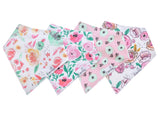 4 Pack Baby Bandana Bibs