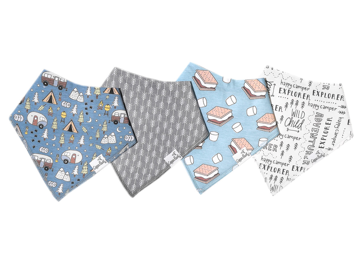 4 Pack Baby Bandana Bibs