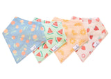4 Pack Baby Bandana Bibs