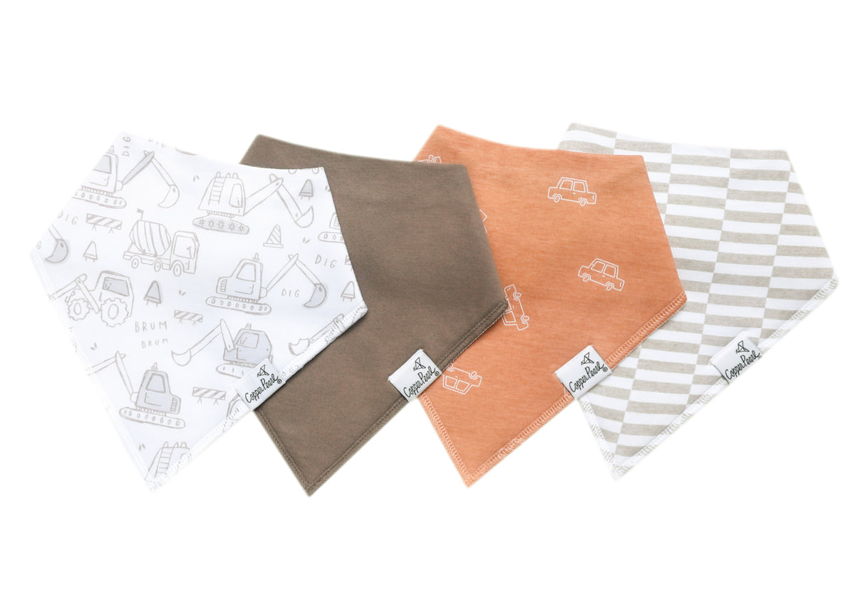 4 Pack Baby Bandana Bibs