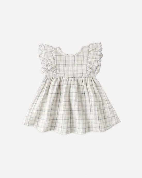 Alina Dress Blue Plaid