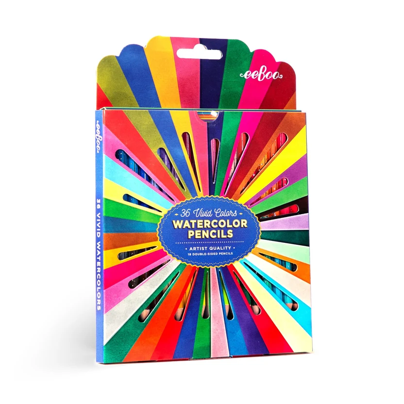 Rainbow Double Sided Watercolor Pencils 18 Pack
