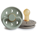 FRIGG Moon Natural Rubber Pacifier 2-Pack 0-6 Months