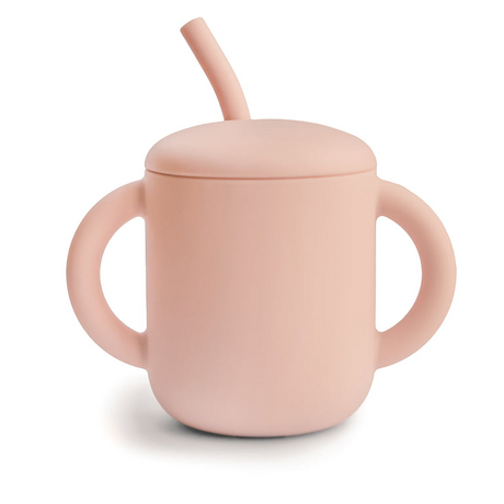 Silicone Training Cup + Straw