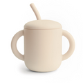Silicone Training Cup + Straw