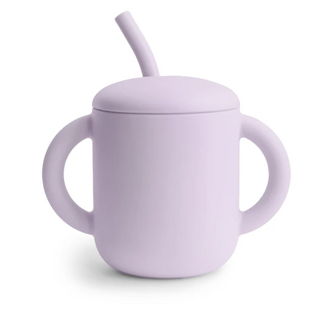 Silicone Training Cup + Straw