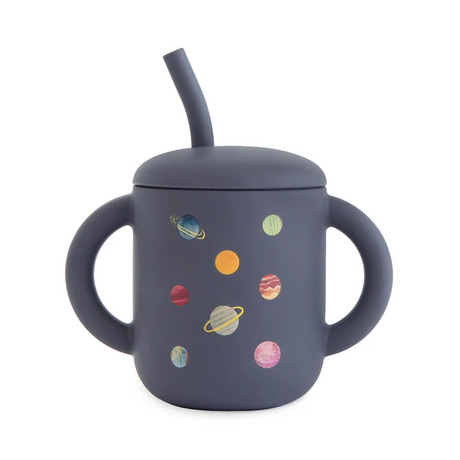 Silicone Training Cup + Straw