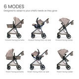 Britax Phases Travel System with Arbor Infant Car Seat + StayTight Base
