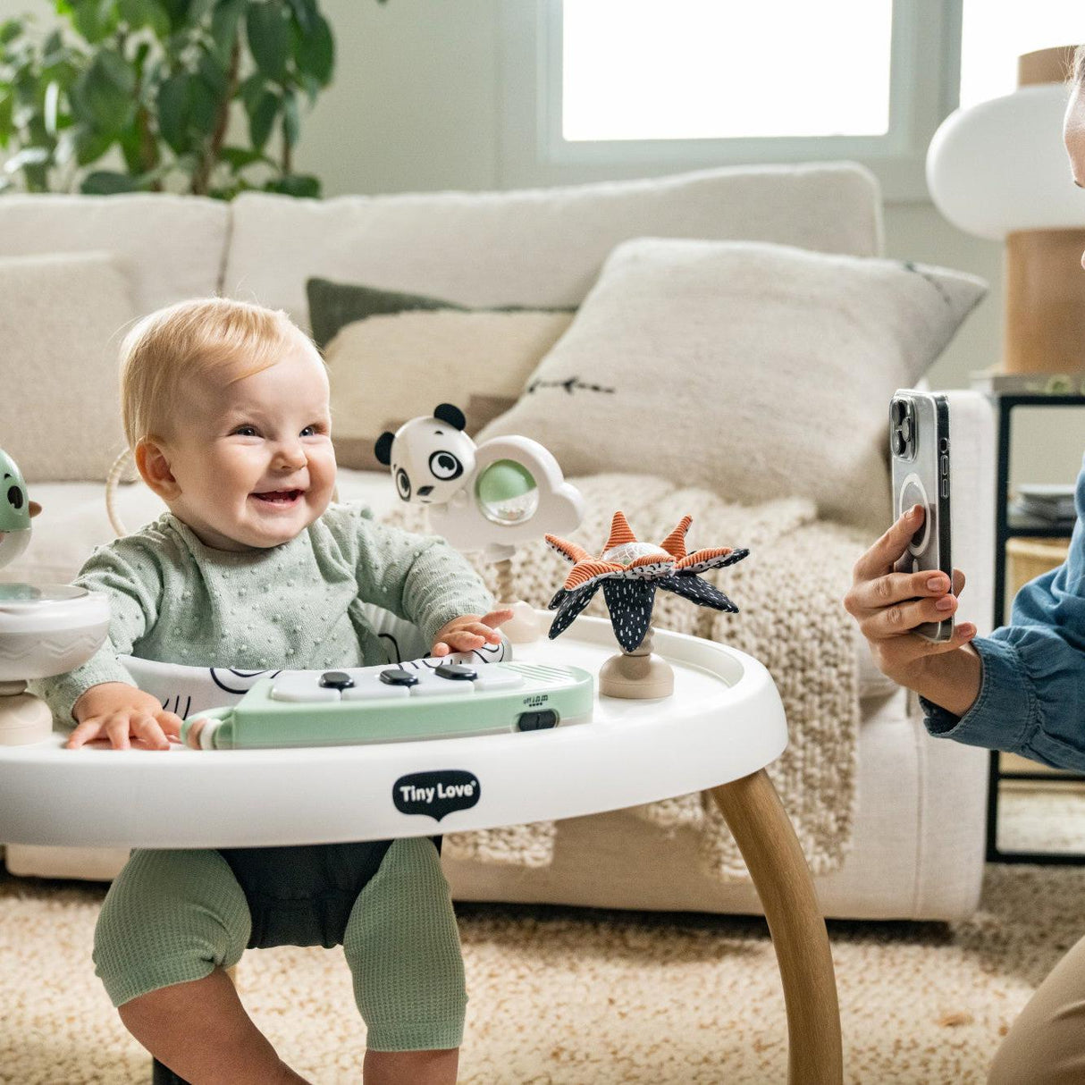 Tiny Love 5-in-1 Black & White Stationary Activity Center