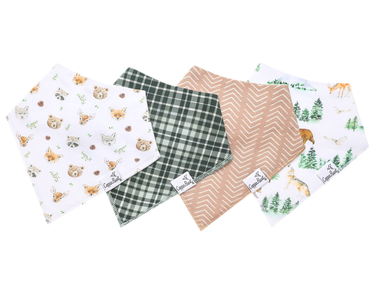 4 Pack Baby Bandana Bibs