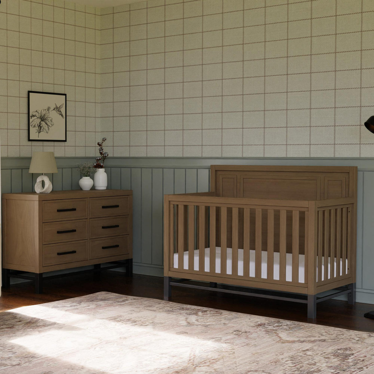 Monogram by Namesake Newbern 4-in-1 Convertible Crib