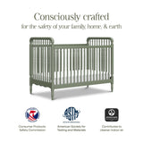 Namesake Liberty 3-in-1 Convertible Spindle Crib with Toddler Bed Conversion Kit