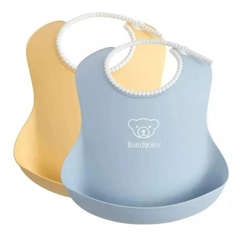 Baby Bib Powder Yellow/Blue