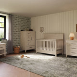 Monogram by Namesake Barrow Rustic 4-in-1 Convertible Flat Top Crib