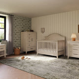 Monogram by Namesake Barrow Rustic 4-in-1 Convertible Curve Top Crib