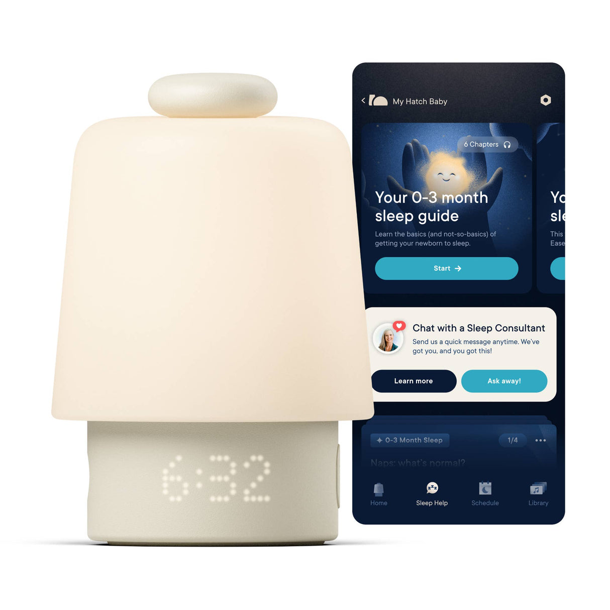 Hatch Baby Sleep Support, Sound Machine & Night Light