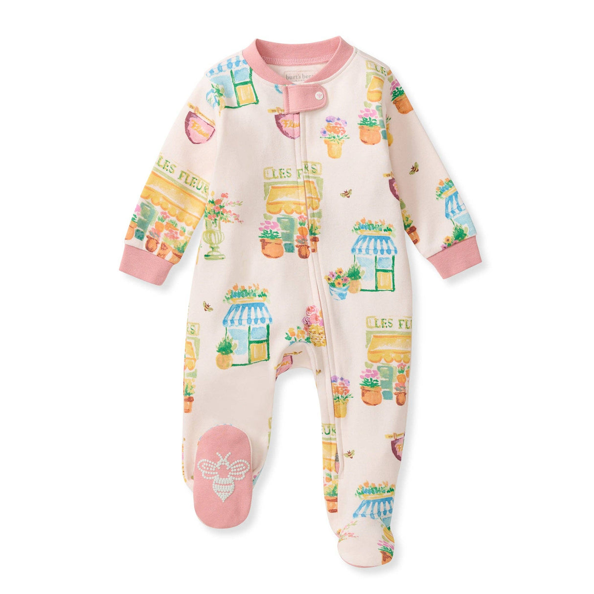 Les Fleurs Organic Cotton Sleep & Play Footed