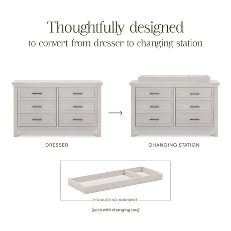 Monogram by Namesake Emory Farmhouse 6-Drawer Dresser