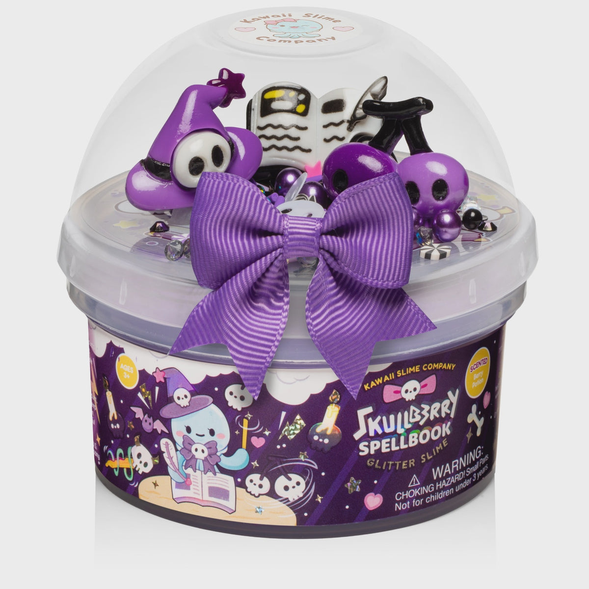 Skullberry Spellbook Glitter Signature DomeTM Slime
