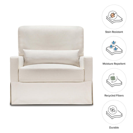 Namesake Crawford Pillowback Chair and a Half Comfort Swivel Glider
