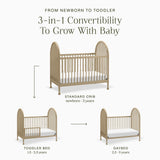Namesake Alouette 3-in-1 Convertible Spindle Crib