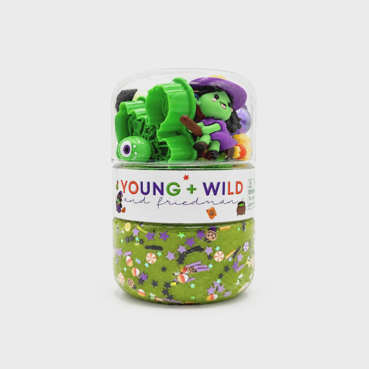 Young + Wild Friedman Grab & Go Dough Jar - Witch
