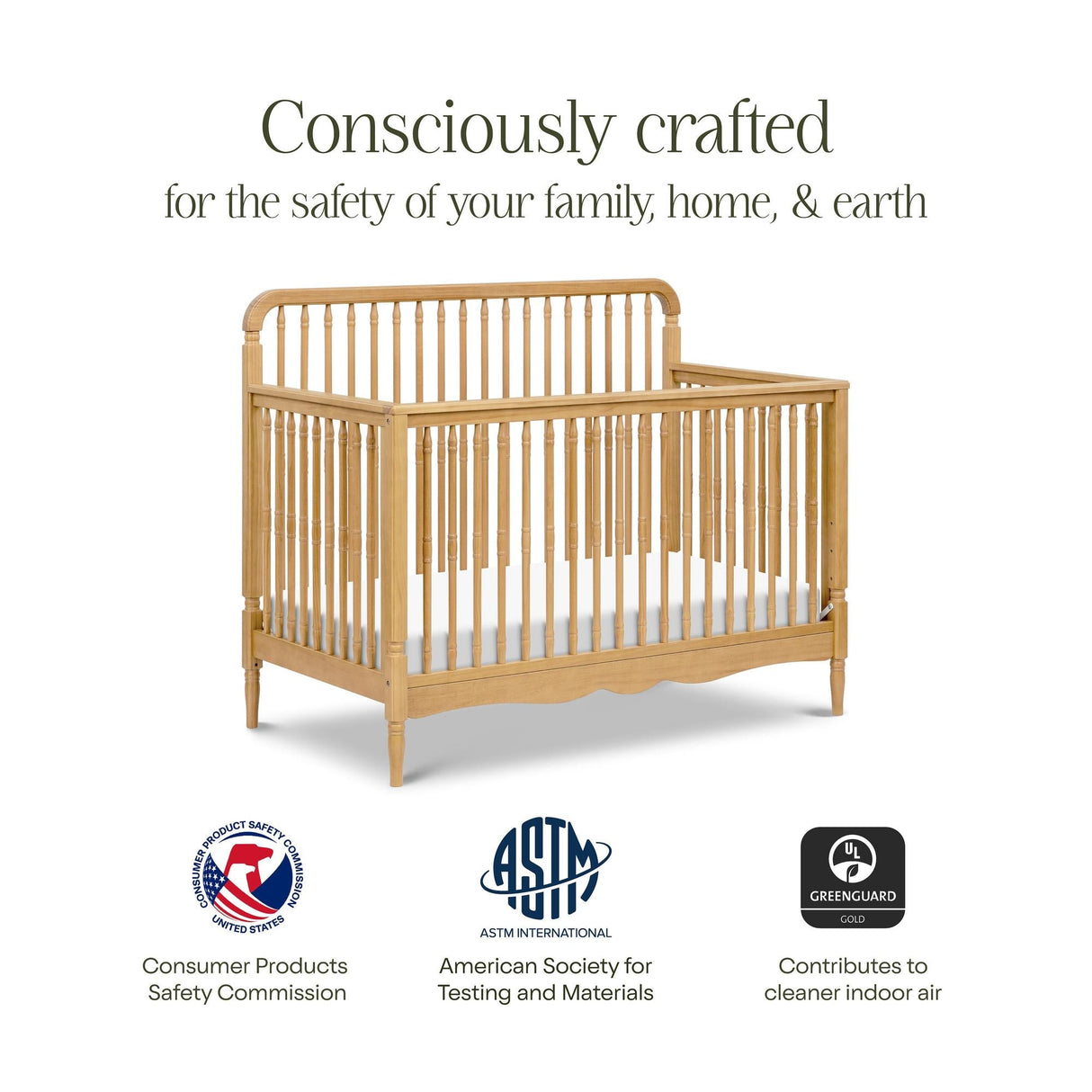 Namesake Liberty 4-in-1 Convertible Spindle Crib