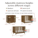Babyletto Palma 8-in-1 Convertible All-Stages Crib with Bassinet & Toddler Bed Kit