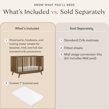 Babyletto Palma 8-in-1 Convertible All-Stages Crib with Bassinet & Toddler Bed Kit