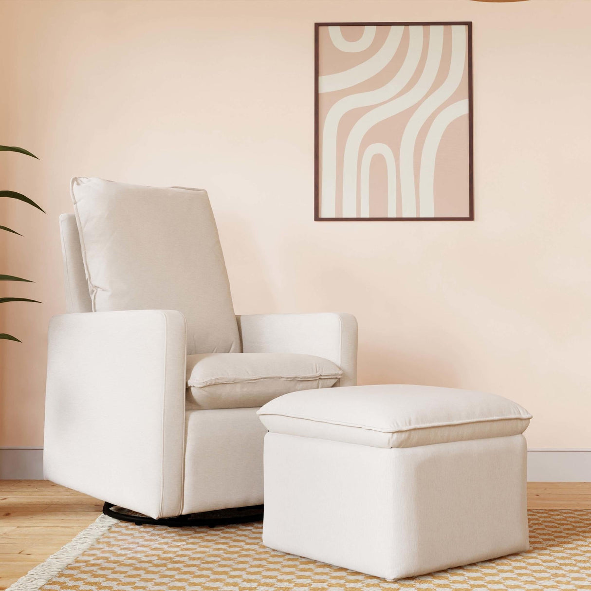 Babyletto Cali Pillowback Swivel Glider