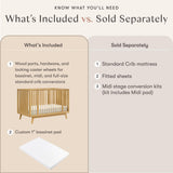 Babyletto Palma 8-in-1 Convertible All-Stages Crib with Bassinet & Toddler Bed Kit