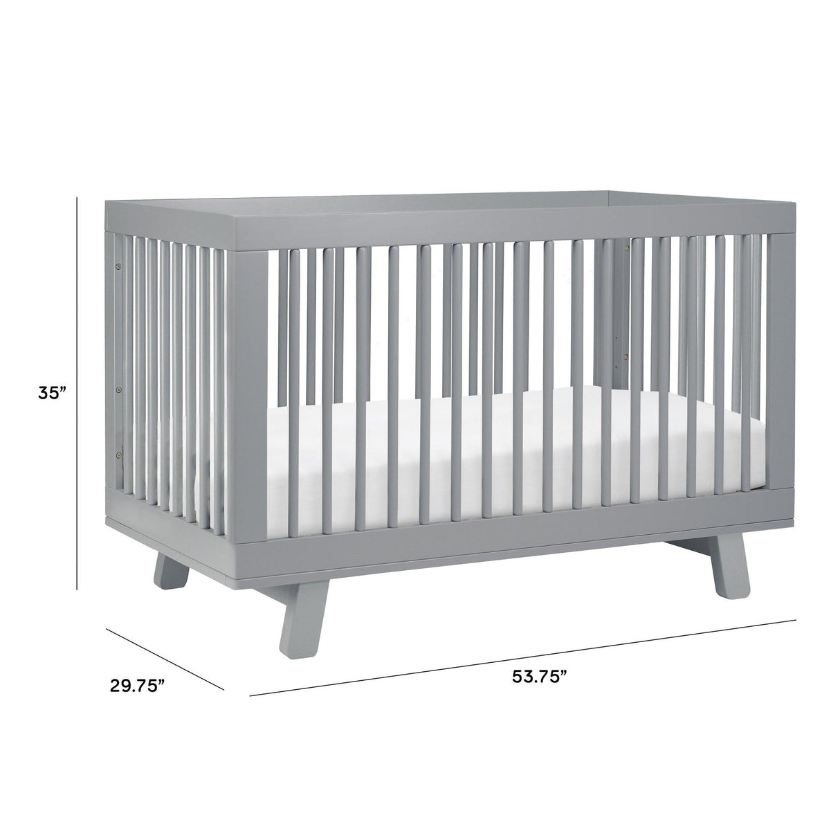 Babyletto Hudson 3-in-1 Convertible Crib with Toddler Bed Conversion Kit