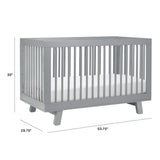 Babyletto Hudson 3-in-1 Convertible Crib with Toddler Bed Conversion Kit