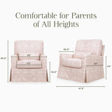 Morris & Co. x Namesake Crawford Pillowback Comfort Swivel Glider